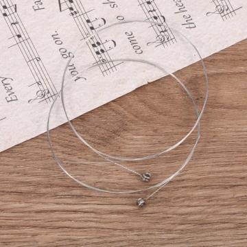 5 Pack High E String Acoustic Guitar, Acoustic Guitar Strings Bright and Well Balanced Tone Light Tension Guitar Replacement Steel String Corrosion Resistant Rust-Prevent Guitar String E-1st