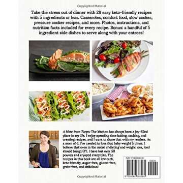 5-Ingredient Keto Dinners: 28 Easy Five Ingredient Keto Entrees (Joy Filled Eats Cookbook Collection...