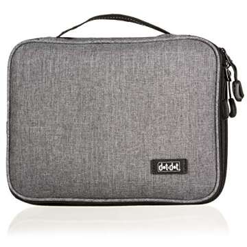 Dot&Dot Travel Tech Organizer - Electronic Cord Organizer Travel Carrying Case for Charger, Cable, C...