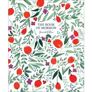 The Book of Mormon Journal Edition Red Floral--No Index
