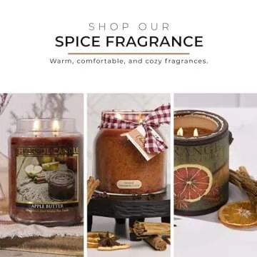 A Cheerful Giver — Orange Cinnamon Clove - 34oz Papa Scented Candle Jar with Lid - Keepers of the Light - 155 Hours of Burn Time, Gift for Women, Orange