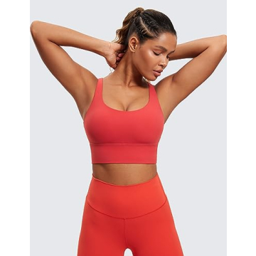 CRZ YOGA Women's Strappy Longline Sports Bra for All