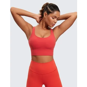 CRZ YOGA Women's Strappy Longline Sports Bra for All