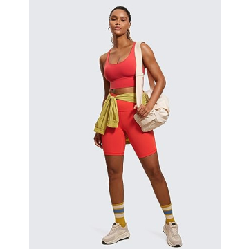 CRZ YOGA Women's Strappy Longline Sports Bra for All