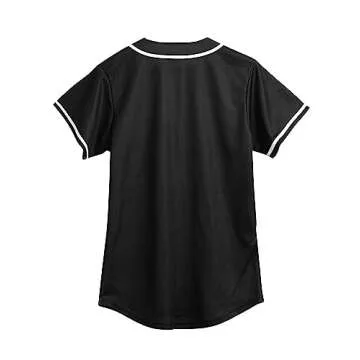 Amzdest 90s Clothing for Women, Unisex Hip Hop Party, Bel Air 23 Baseball Jersey Short Sleeve Button...