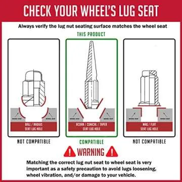 Spiked 4.4" Long Lug Nuts for Chevy Ford Ram Trucks