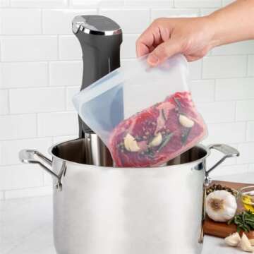 Progressive International ProKeeper Large Silicone Sandwich Bag - Stay Organized and Eco-Friendly