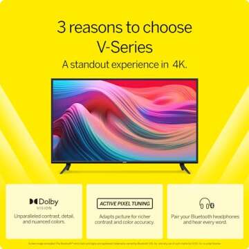 VIZIO 65-Inch V-Series 4K UHD Smart TV - Stunning Clarity