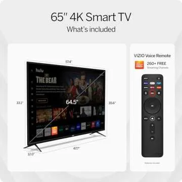 VIZIO 65-Inch V-Series 4K UHD Smart TV - Stunning Clarity