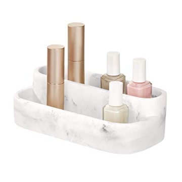 iDesign Dakota 2-Tier Makeup and Cosmetic Storage Bathroom, Countertop, Vanity, 8" x 3.9" x 2.54", P...