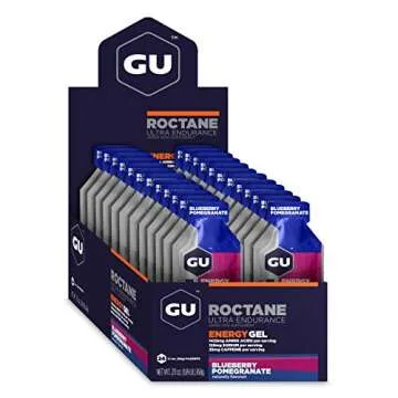 GU Energy Roctane Ultra Endurance Energy Gel, Vegan, Gluten-Free, Kosher, and Dairy-Free On-The-Go S...