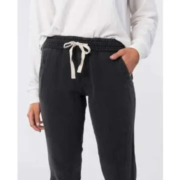 Rip Curl Misses Classic Surf, Casual Stretch Beach Pants for Women, Black, Medium