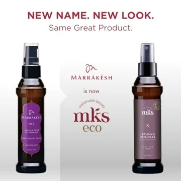 Earthly Body MKS eco X, High Tide Scent - 4 fl oz - Leave-In Treatment & Detangler - Moroccan Argan Oil, Hemp Seed Oil - Vegan & Cruelty Free