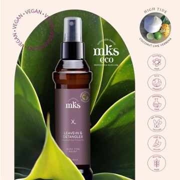 Earthly Body MKS eco X, High Tide Scent - 4 fl oz - Leave-In Treatment & Detangler - Moroccan Argan Oil, Hemp Seed Oil - Vegan & Cruelty Free