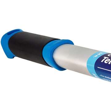 Unger Professional Connect & Clean 3’-6’ Aluminum Telescopic Extension Pole with Locking Cone & Quick-Flip Clamp – Compatible with Cleaning Tool Attachments, Window Cleaning & Dusting Tool