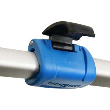 Unger Professional Connect & Clean 3’-6’ Aluminum Telescopic Extension Pole with Locking Cone & Quick-Flip Clamp – Compatible with Cleaning Tool Attachments, Window Cleaning & Dusting Tool