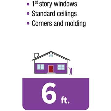 Unger Professional Connect & Clean 3’-6’ Aluminum Telescopic Extension Pole with Locking Cone & Quick-Flip Clamp – Compatible with Cleaning Tool Attachments, Window Cleaning & Dusting Tool