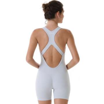 AUROLA Power Yoga Romper - Seamless Workout Jumpsuit