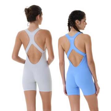 AUROLA Power Yoga Romper - Seamless Workout Jumpsuit