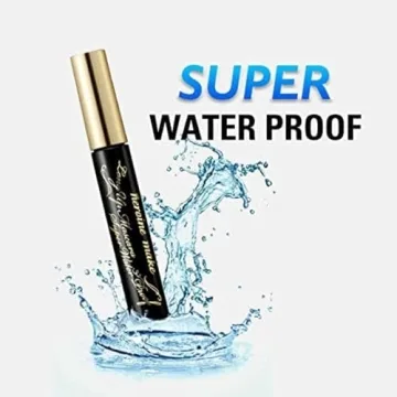 HEROINE MAKE by KISSME Long & Curl Up Waterproof Mascara Black, Lengthening & Volume Fiber Tubing Mascara Makeup, WP 01