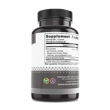 Zinc Complex Capsules for Immune Support and Antioxidant Boost