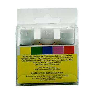 India Tree Natural Decorating Color - Vibrant Vegetable Colorants for Baking & Crafts