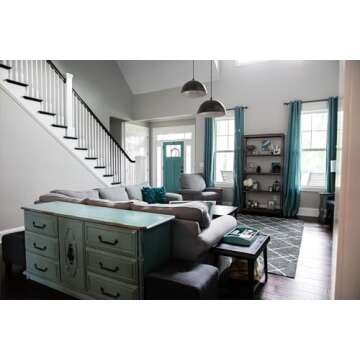 Steel Lighting Co. Melrose Pendant Light | Ceiling Mounted | 18 inch Round Dome | Modern Contemporary Farmhouse Style Made in America | Black Cord | Matte Black Exterior/Brass Interior