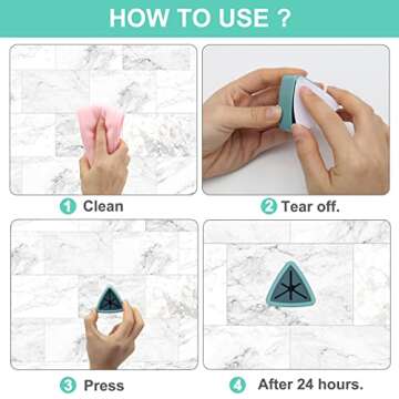 Pletpet 4Pcs Towel Hook Holder Grabber, Drill Free Self Adhesive Push Hooks Firmly, Colorful Dish Towel Holders for Kitchen Bathroom Organization