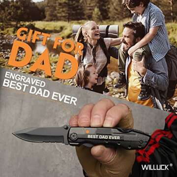 Fathers Day Pocket Multitool Knife for Dad Gifts
