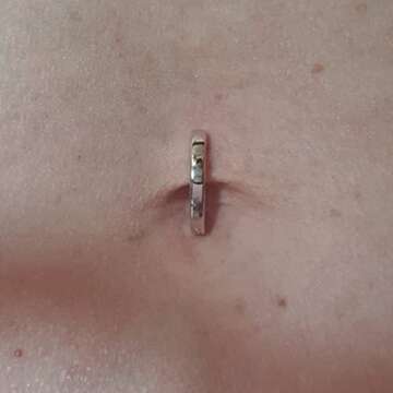 MODRSA Clicker Belly Button Ring Clicker Gold Belly Rings for Women Belly Button Rings Surgical Stee...