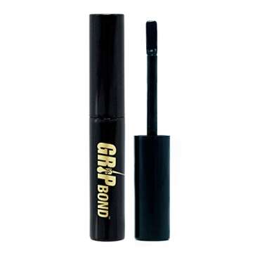 EBIN NEW YORK Grip Bond Eyelash Adhesive (Paddle Type, Black/Dries Dark, 0.18 oz) | Hypoallergenic L...