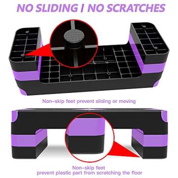 GYMMAGE Aerobic Stepper - Adjustable Home Workout Platform