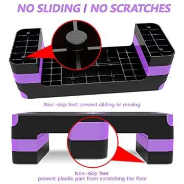 GYMMAGE Aerobic Stepper - Adjustable Home Workout Platform