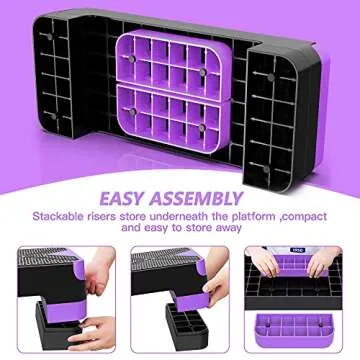 GYMMAGE Aerobic Stepper - Adjustable Home Workout Platform