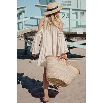 R.Vivimos Women's Casual Ruffles Dress for Spring