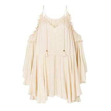 R.Vivimos Women's Casual Ruffles Dress for Spring