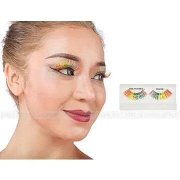 EMILYSTORES Pride Rainbow Wing Costume Eye Lashes For Halloween, Dramatic Eyelashes, Party Show, Cos...