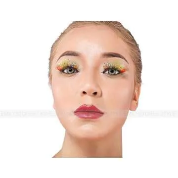 Rainbow Wing Costume Eye Lashes for Halloween & Cosplay
