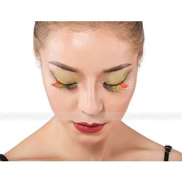 Rainbow Wing Costume Eye Lashes for Halloween & Cosplay
