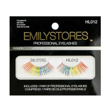 Rainbow Wing Costume Eye Lashes for Halloween & Cosplay