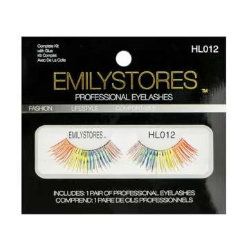 Rainbow Wing Costume Eye Lashes for Halloween & Cosplay