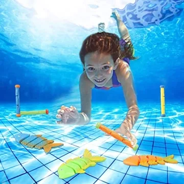 JOYIN 20 Pcs Diving Pool Toys Set for Kids Fun