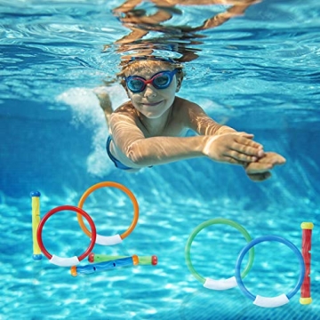 JOYIN 20 Pcs Diving Pool Toys Set for Kids Fun