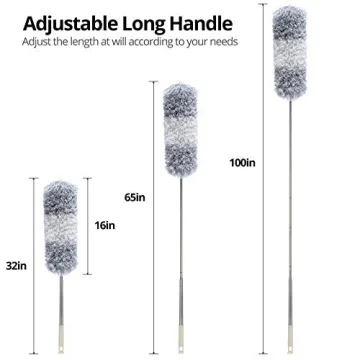 DELUX Extendable Microfiber Duster for Easy Cleaning