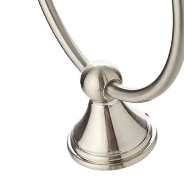 Stylish Amazon Basics Satin Nickel Towel Ring for Your Home