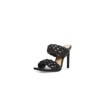 Steve Madden Women's Kenley Heeled Sandal, Black, 7