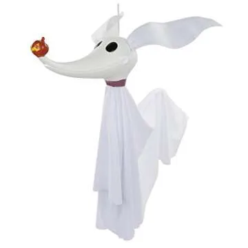Disney The Nightmare Before Plastic Christmas Zero Full Size Poseable Hanging Character Decoration, White