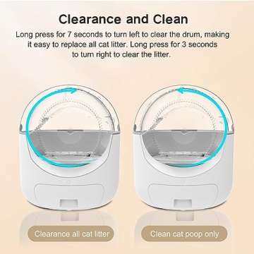 Automatic Self Cleaning Litter Box with App Control