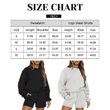 AUTOMET Womens Two Piece Outfits 2 Piece Lounge Matching Sets Fleece Sweatsuit Sweat Shorts Fashion Fall Clothes Sweatshirt