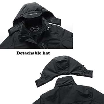 SUOKENI Women's Waterproof Winter Coat for Skiing and Snowboarding